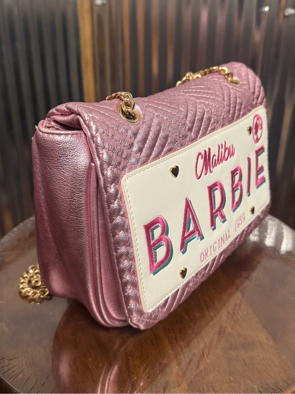 Skinnydip Barbie Malibu License Place Bag Purse - Picture 3 of 10
